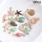 Generic 15 Pcs Unisex Jewelry Accessory Shell Conch Starfish Pendant for Necklace Bracelet